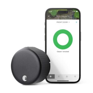 August Home AUG SL05-M01-G01 August Wi-Fi, (4th Generation) Smart Lock, Matte Black